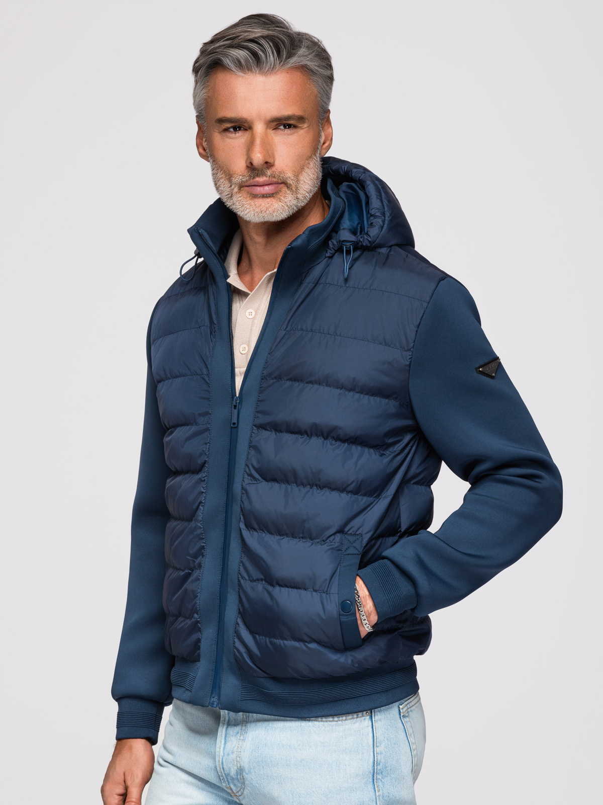 Meeste kapuutsiga hübriidjakk Ombre Clothing - Image 13