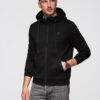 Ombre Clothing meeste lukuga kapuutsiga dressipluus - Thumbnail Image 1