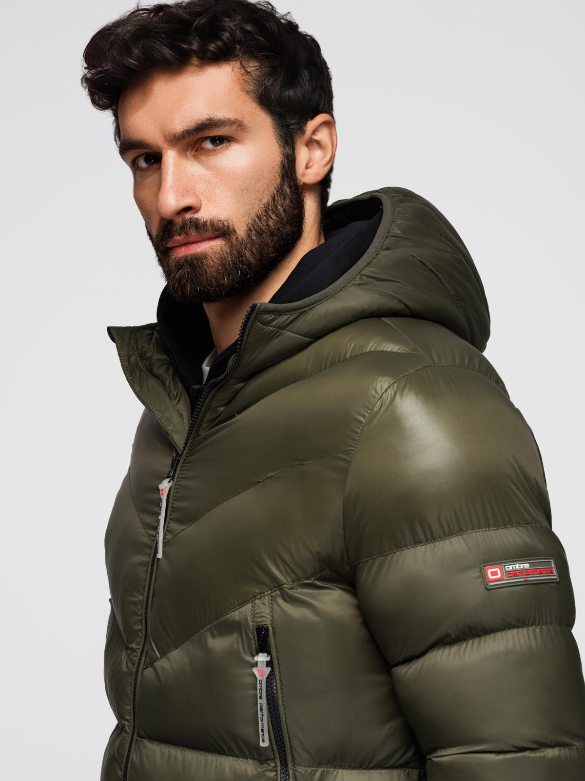 Meeste tepitud kapuutsiga talvejope Ombre Clothing - Image 2
