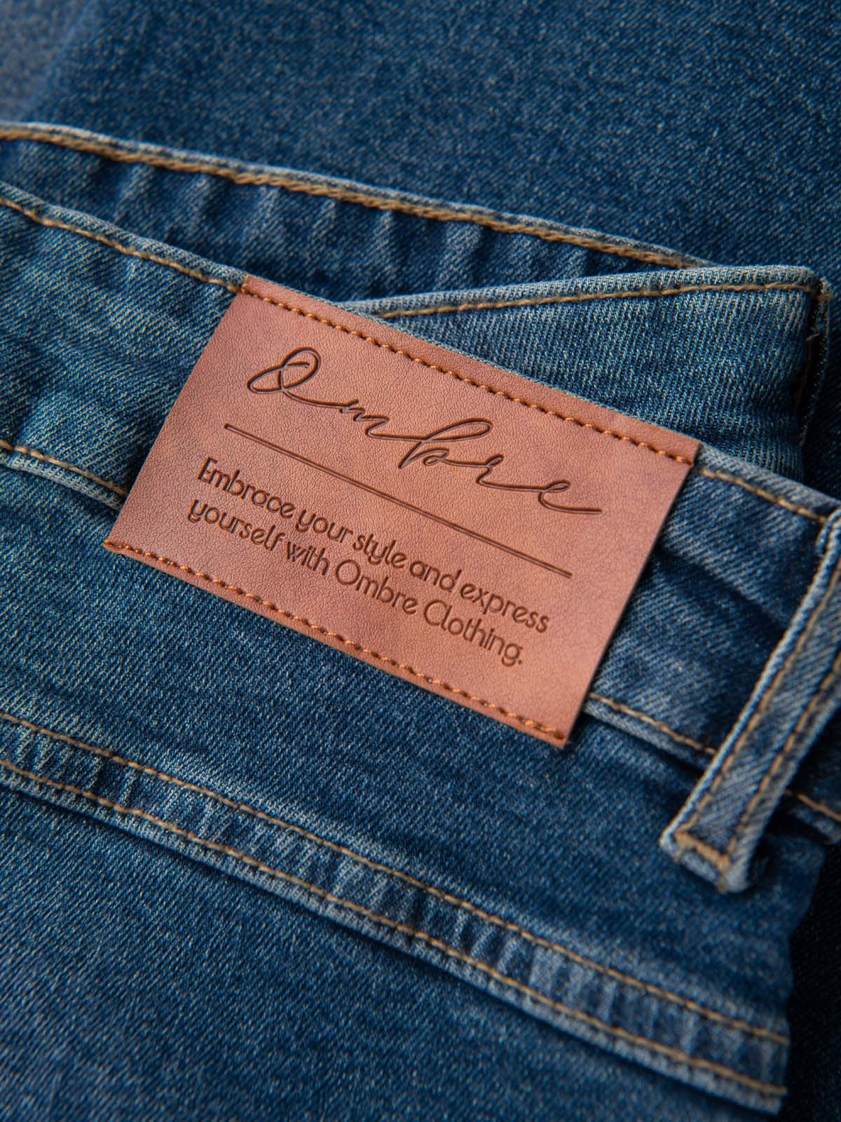 Ombre Clothing meeste teksapüksid kulutatud detailidega - Image 20