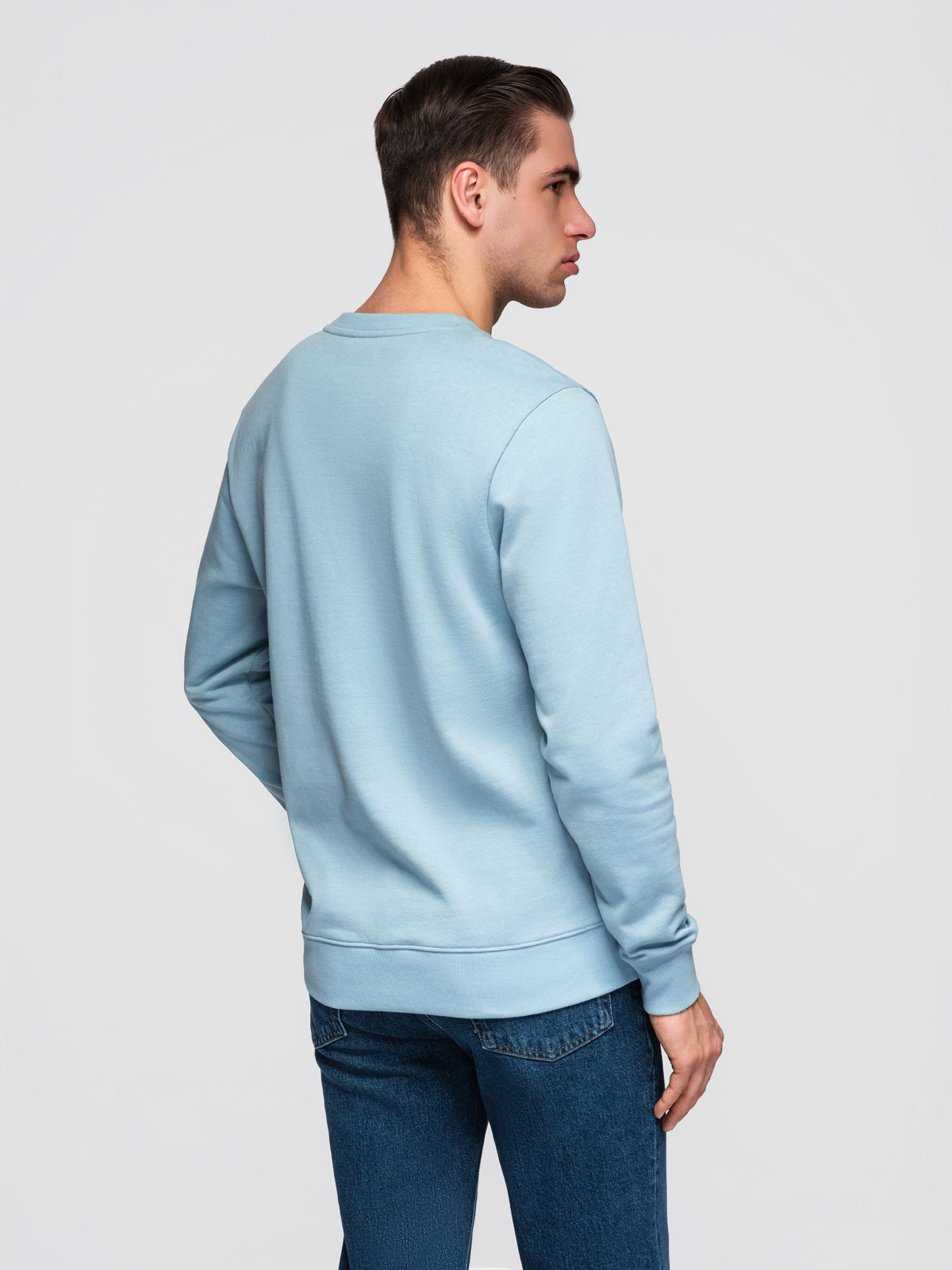 Meeste puuvillane dressipluus ümara kaelusega Ombre Clothing - Image 40