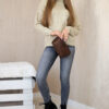 Kesi naiste kootud pullover-kampsun - Thumbnail Image 38