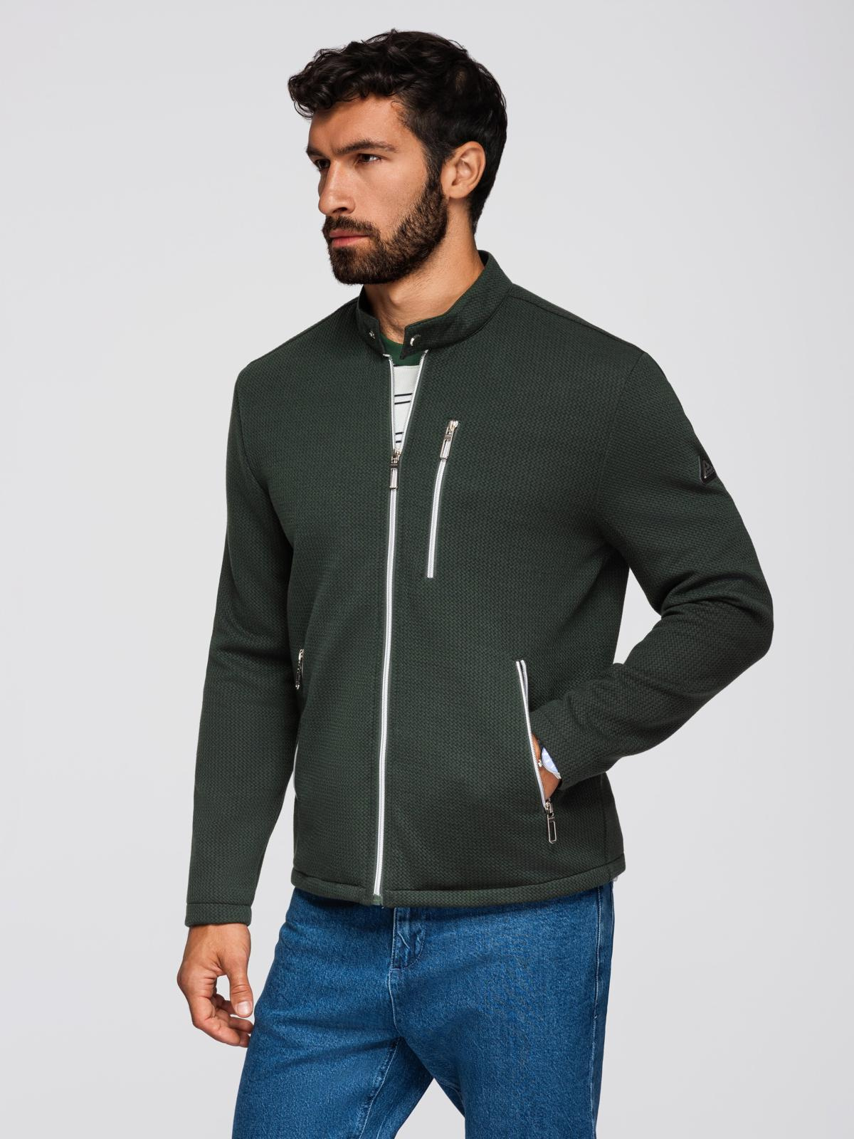 Meeste tõmblukuga püstkraega jakk Ombre Clothing - Image 23