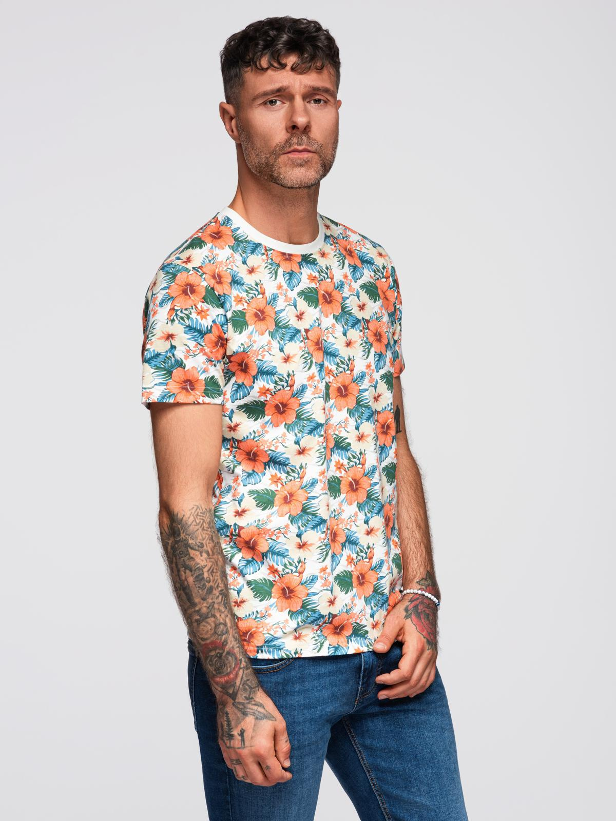 Meeste lillemustriga T-särk Ombre Clothing - Image 2