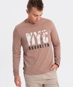 Ombre Clothing meeste pikkade varrukatega särk trükipildiga