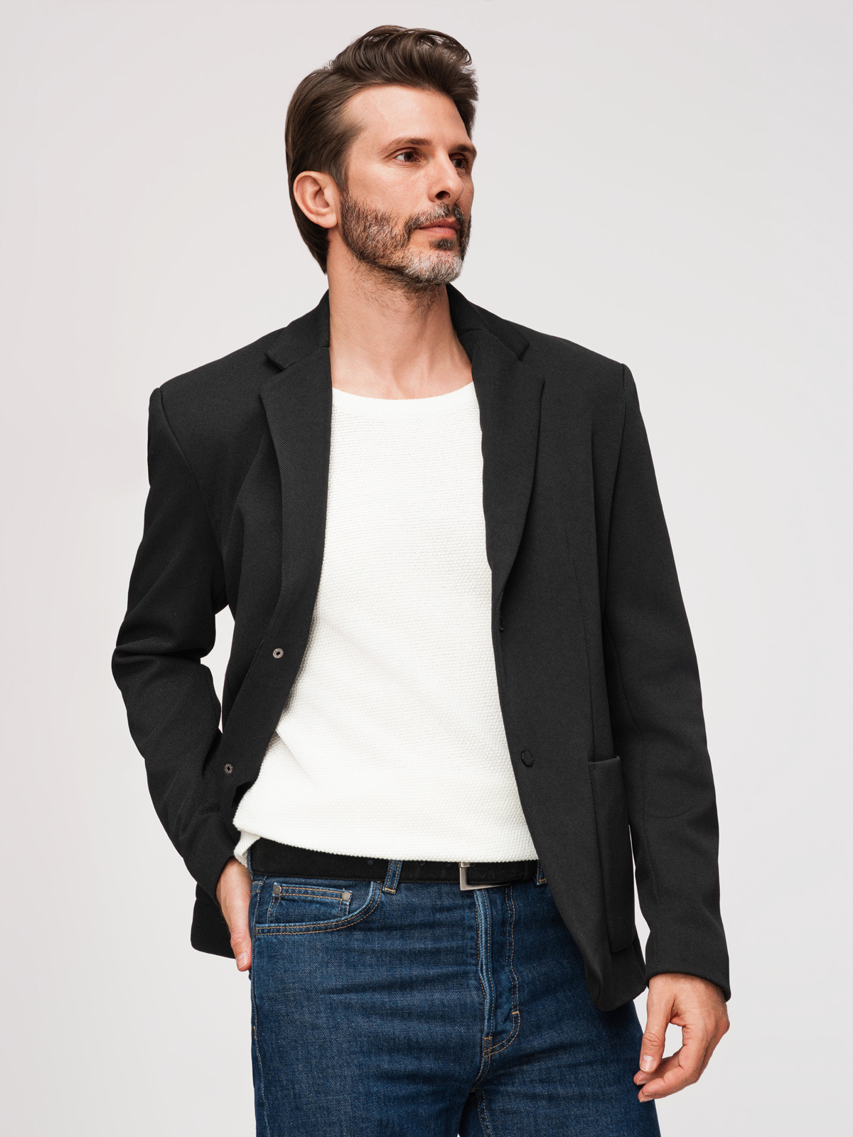 Ombre Clothing meeste pintsak-jakk eemaldatava kapuutsiga - Image 14