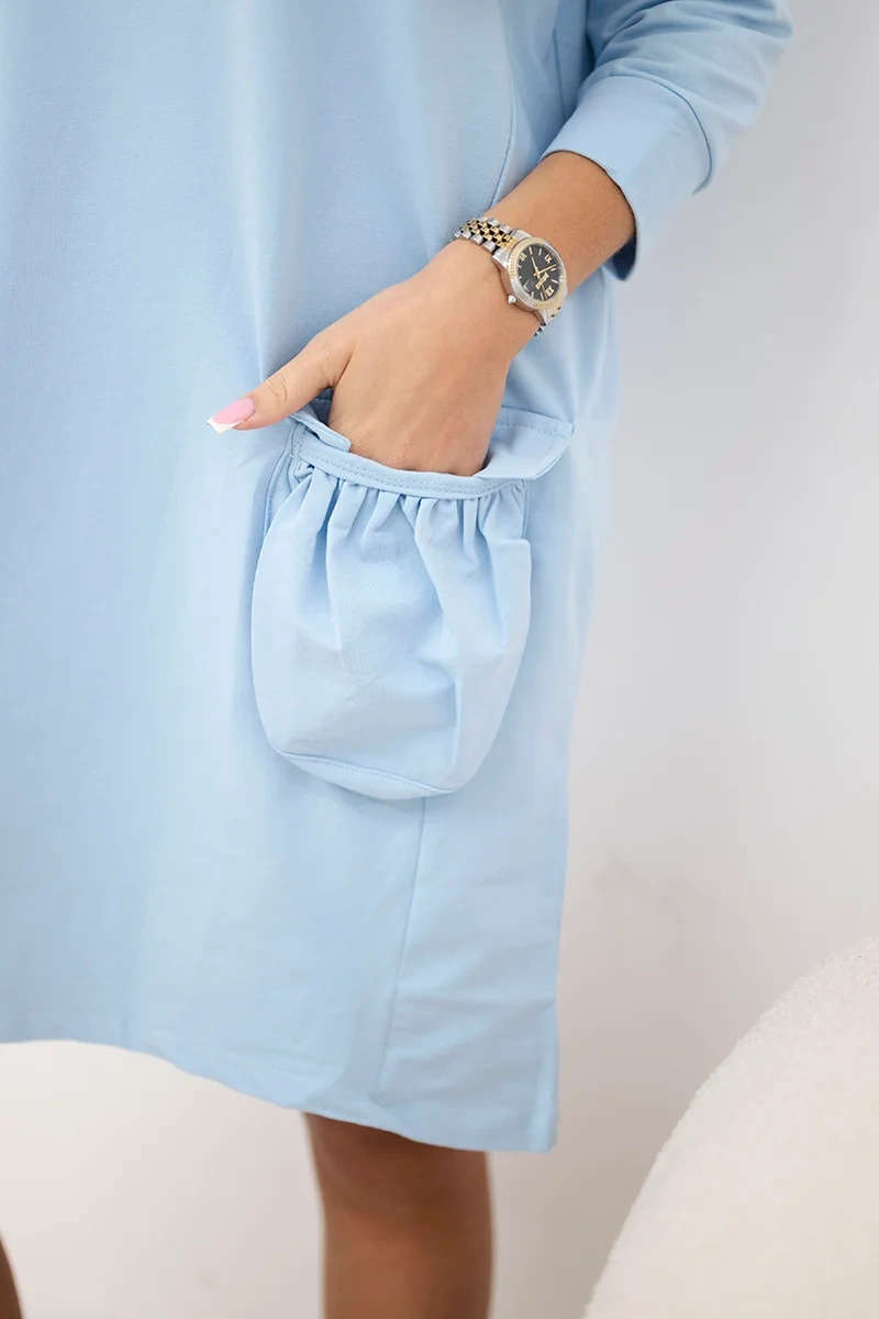 Kesi kapuutsiga naiste dresskleit taskutega - Image 4