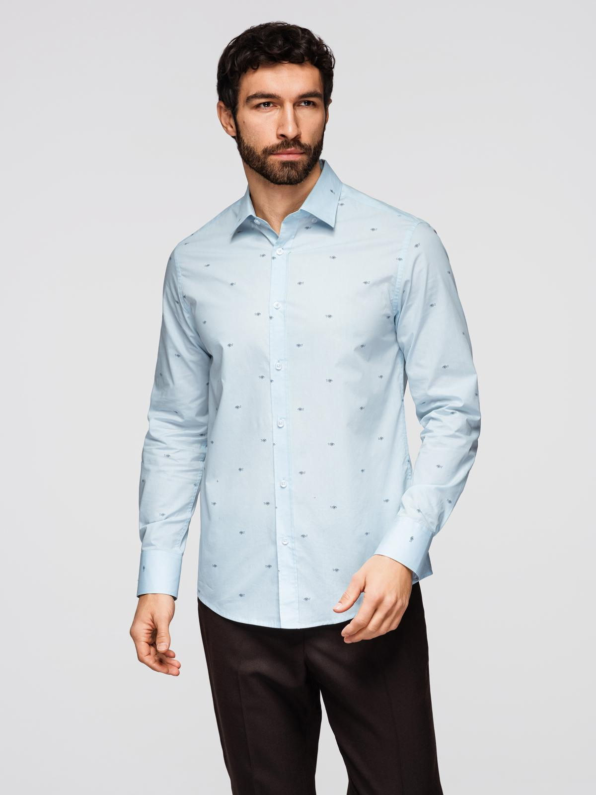 Meeste pikkade käistega mustriline triiksärk Ombre Clothing - Image 4