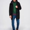Meeste kapuutsiga mantel Ombre Clothing - Thumbnail Image 3