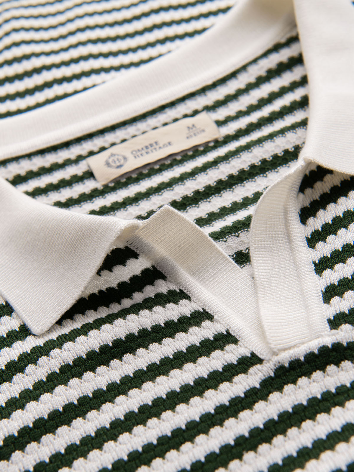 Ombre Clothing meeste kootud triibuline polosärk - Image 16