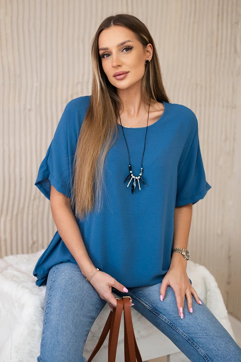 Kesi oversized naiste pluus ripatsiga - Image 1