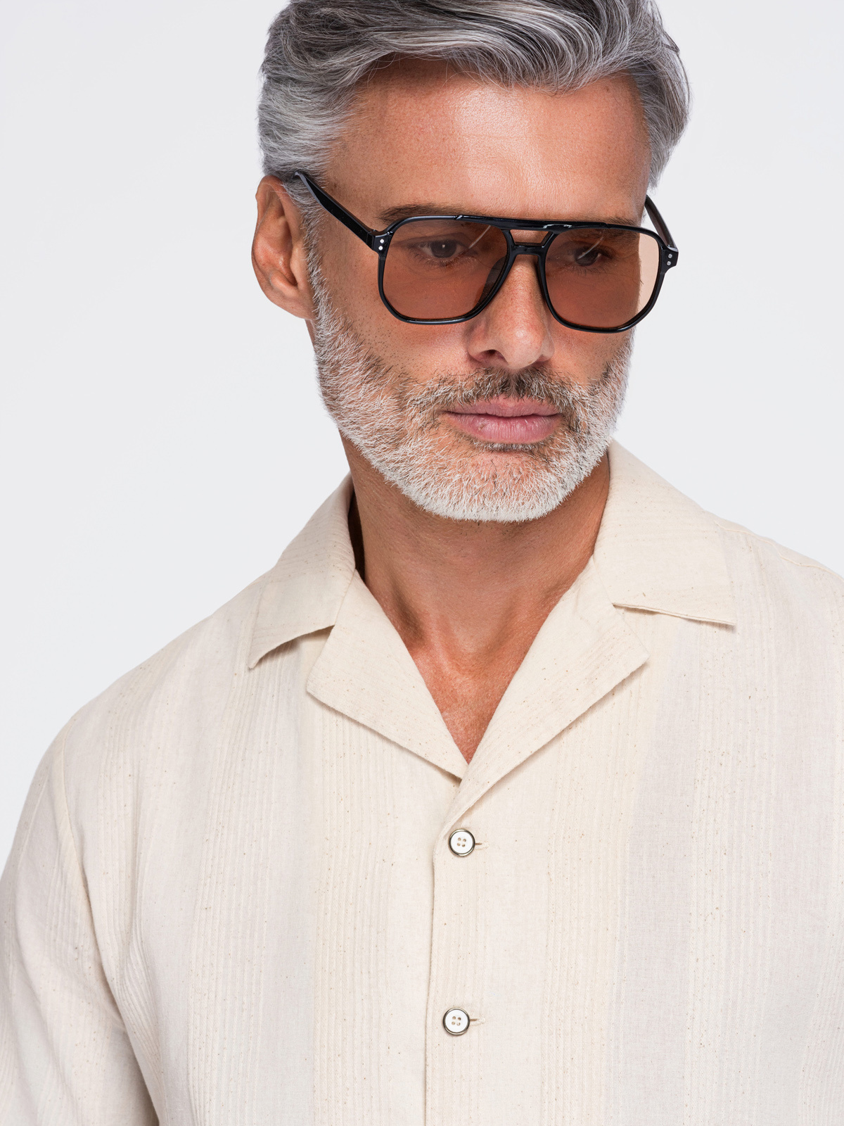 Meeste puuvillane lühikeste varrukatega särk Ombre Clothing - Image 19