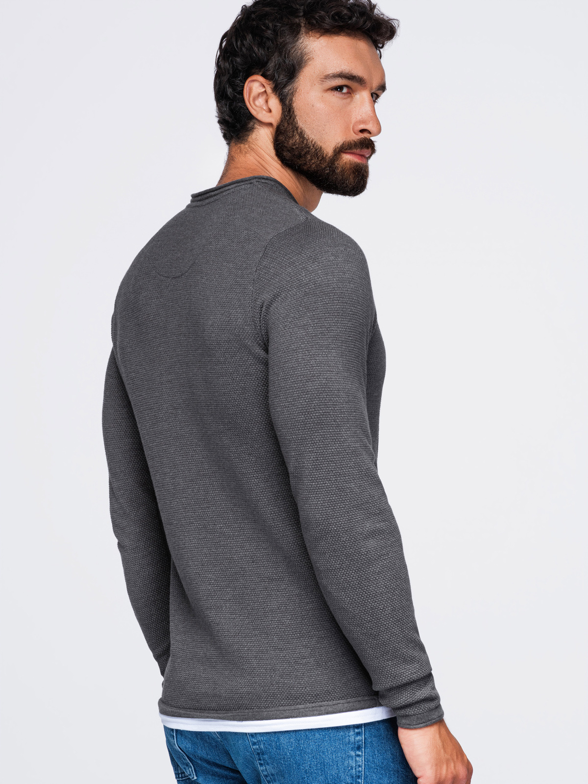 Meeste puuvillane ümara kaelusega kampsun Ombre Clothing - Image 11