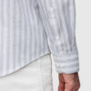Meeste triibuline pikkade käistega triiksärk Ombre Clothing - Thumbnail Image 5