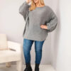 Naiste avara lõikega kampsun villaseguga Kesi Plus Size - Thumbnail Image 46