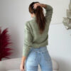 naiste kampsun -oliiv - Thumbnail Image 5