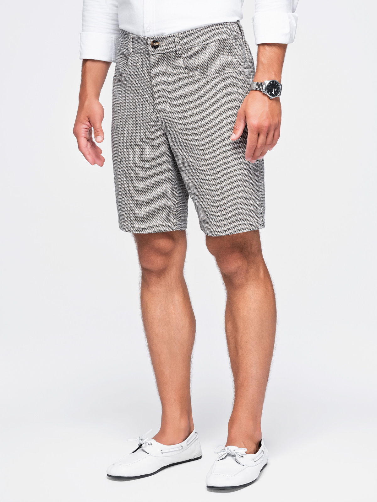 Meeste struktuursed lühikesed püksid Ombre Clothing Regular Fit - Image 6