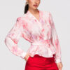 Larica seotava vöö ja peplum-alläärega naiste pluus - Thumbnail Image 4