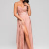 Larica naiste õlapaelteta maksikleit lõhikuga - Thumbnail Image 11
