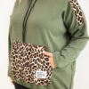 Plus Size naiste viskoosist kapuutsiga pusa pantrümustriga detailidega - Thumbnail Image 12