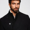Ombre Clothing meeste poolpikk mantel püstkrae ja nööpidega - Thumbnail Image 12