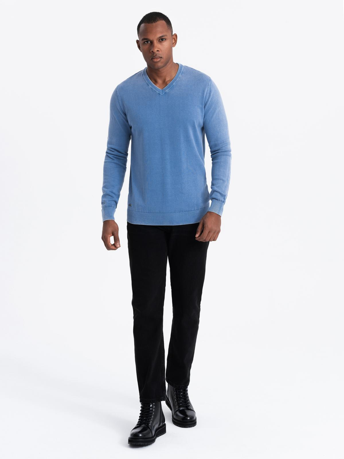 Ombre Clothing V-kaelusega meeste puuvillane džempr - Image 17