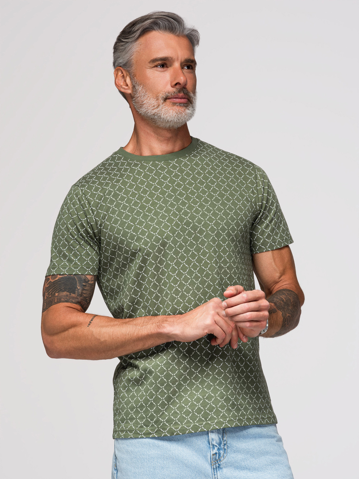 Meeste mustriline T-särk Ombre Clothing - Image 8