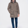 Meeste kapuutsiga villasegust mantel Ombre Clothing - Thumbnail Image 15
