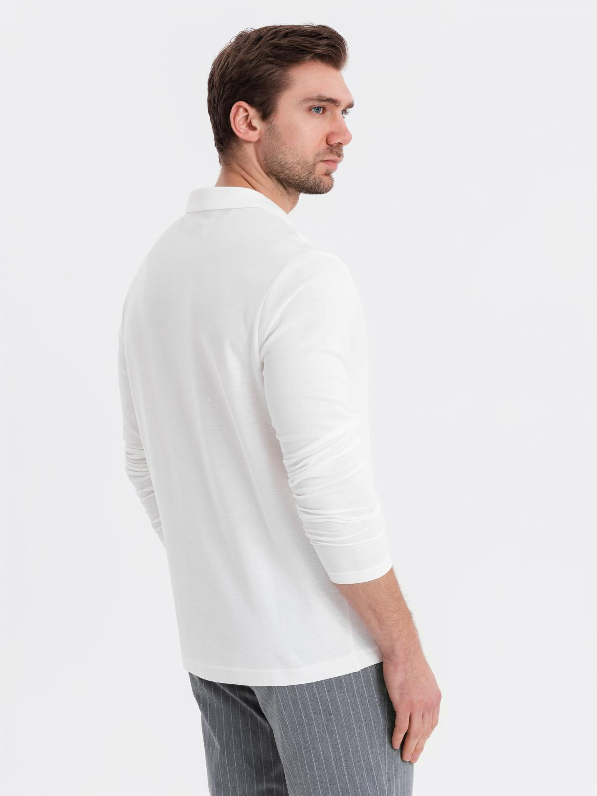 Meeste pikkade varrukatega polosärk Ombre Clothing - Image 60
