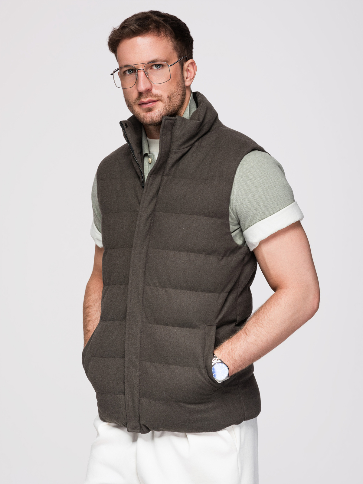 Meeste tepitud vest Ombre Clothing - Image 31