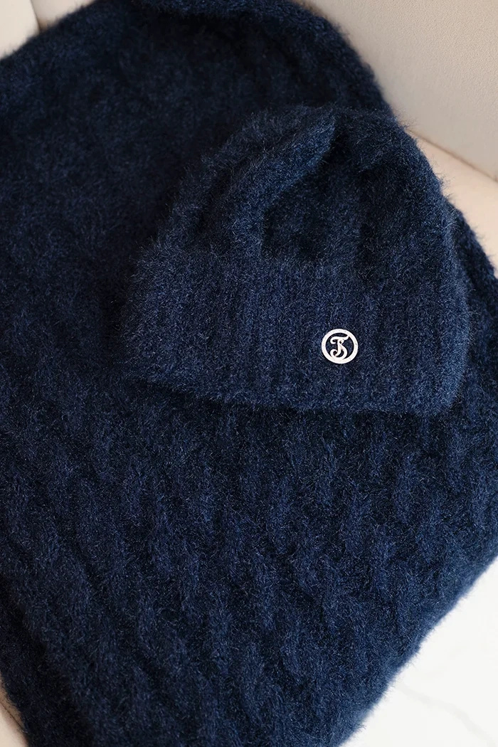 Naiste talvine mütsi ja salli komplekt - Image 18