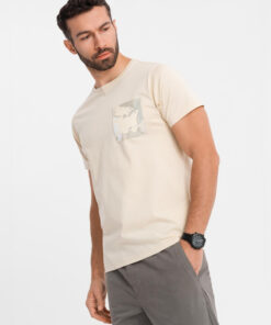 Ombre Clothing meeste T-särk rinnataskuga