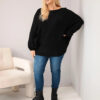 Naiste avara lõikega kampsun villaseguga Kesi Plus Size - Thumbnail Image 50