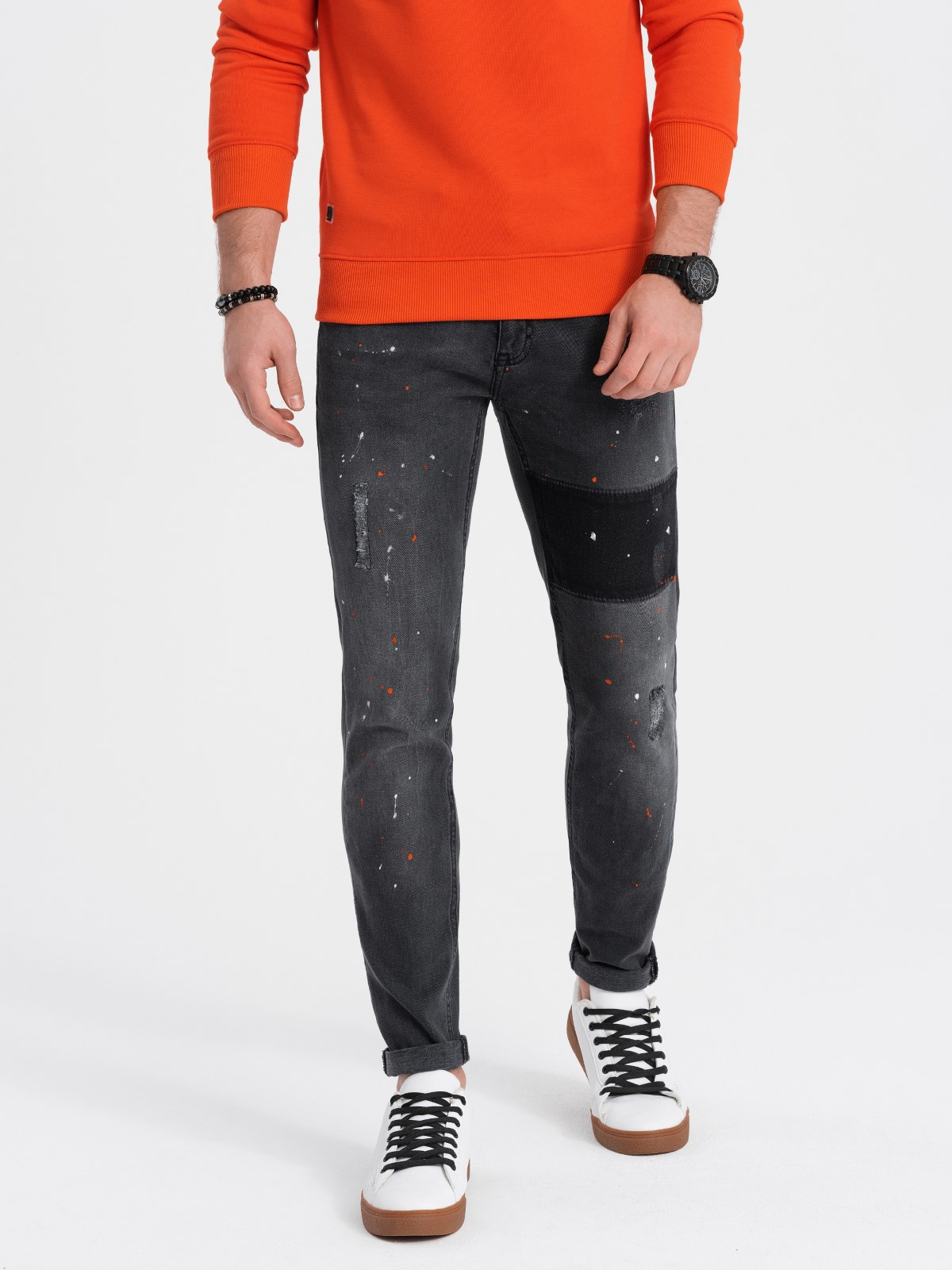 Meeste skinny fit teksad Ombre Clothing - Image 1