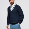 Meeste V-kaelusega kootud kampsun Ombre Clothing - Thumbnail Image 9