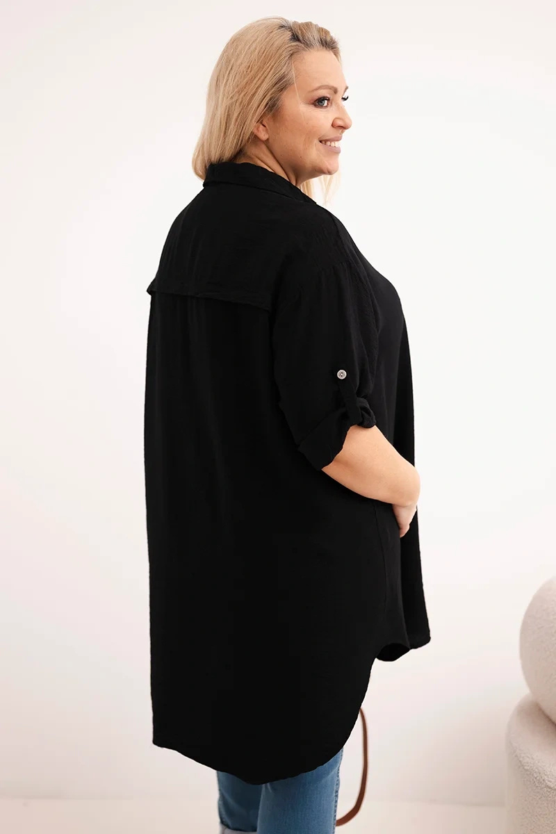 Naiste oversize-pluussärk pikendatud seljaosaga - Image 27