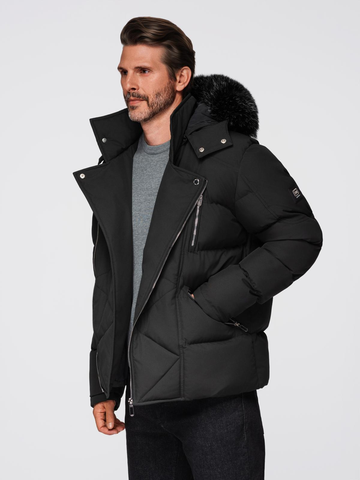 Meeste tepitud talvejakk kapuutsiga Ombre Clothing - Image 7