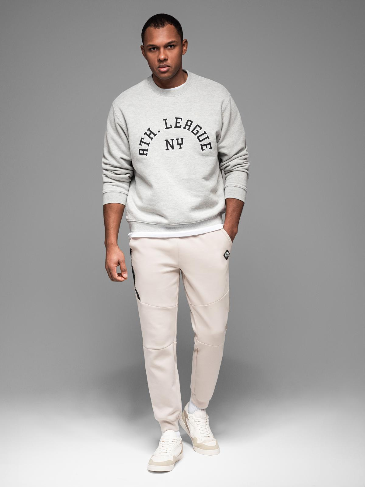Ombre Clothing meeste dressipüksid paelte ja soonikutega - Image 13