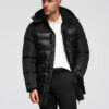 Ombre Clothing meeste tepitud talvejope kapuutsiga - Thumbnail Image 5