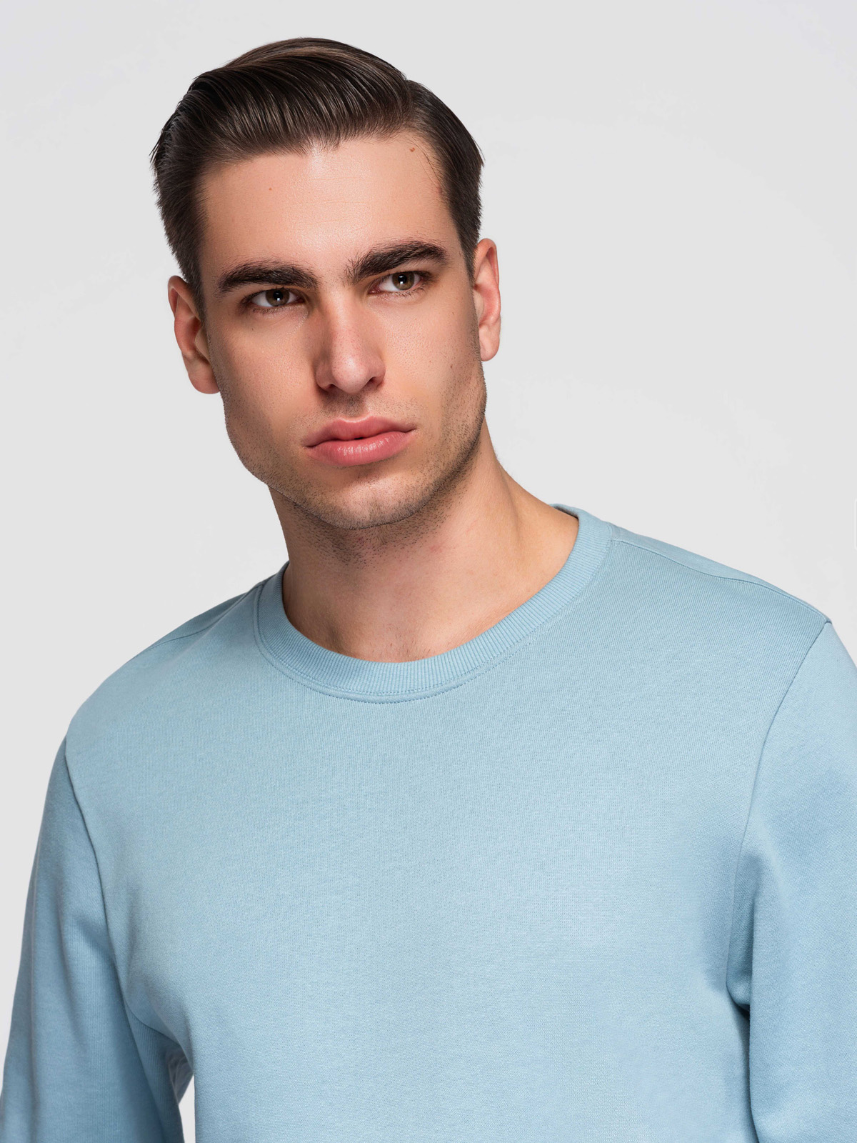 Meeste puuvillane dressipluus ümara kaelusega Ombre Clothing - Image 37