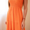 Naiste viskoosist bandeau-maksikleit Kesi - Thumbnail Image 3