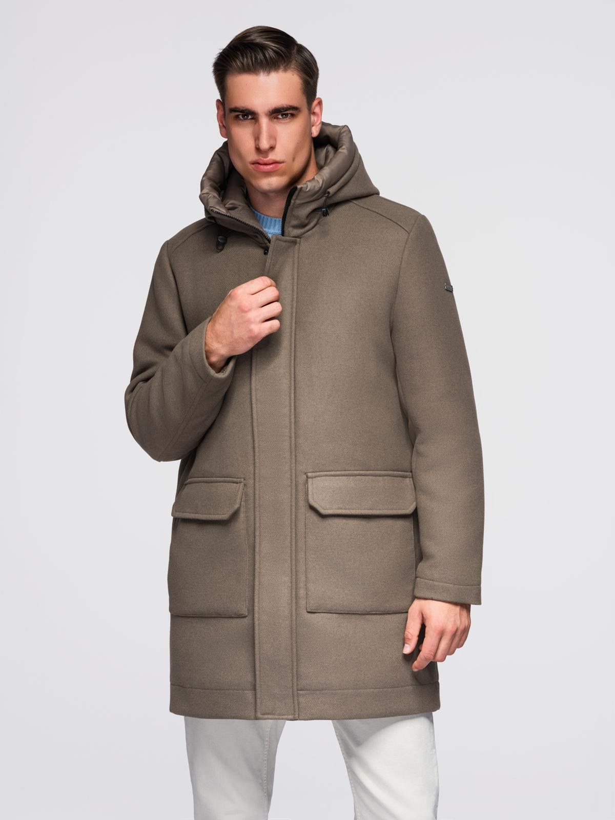 Meeste kapuutsiga mantel Ombre Clothing - Image 13