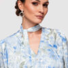 Naiste lilleline pluus kaelasidemega Larica - Thumbnail Image 9