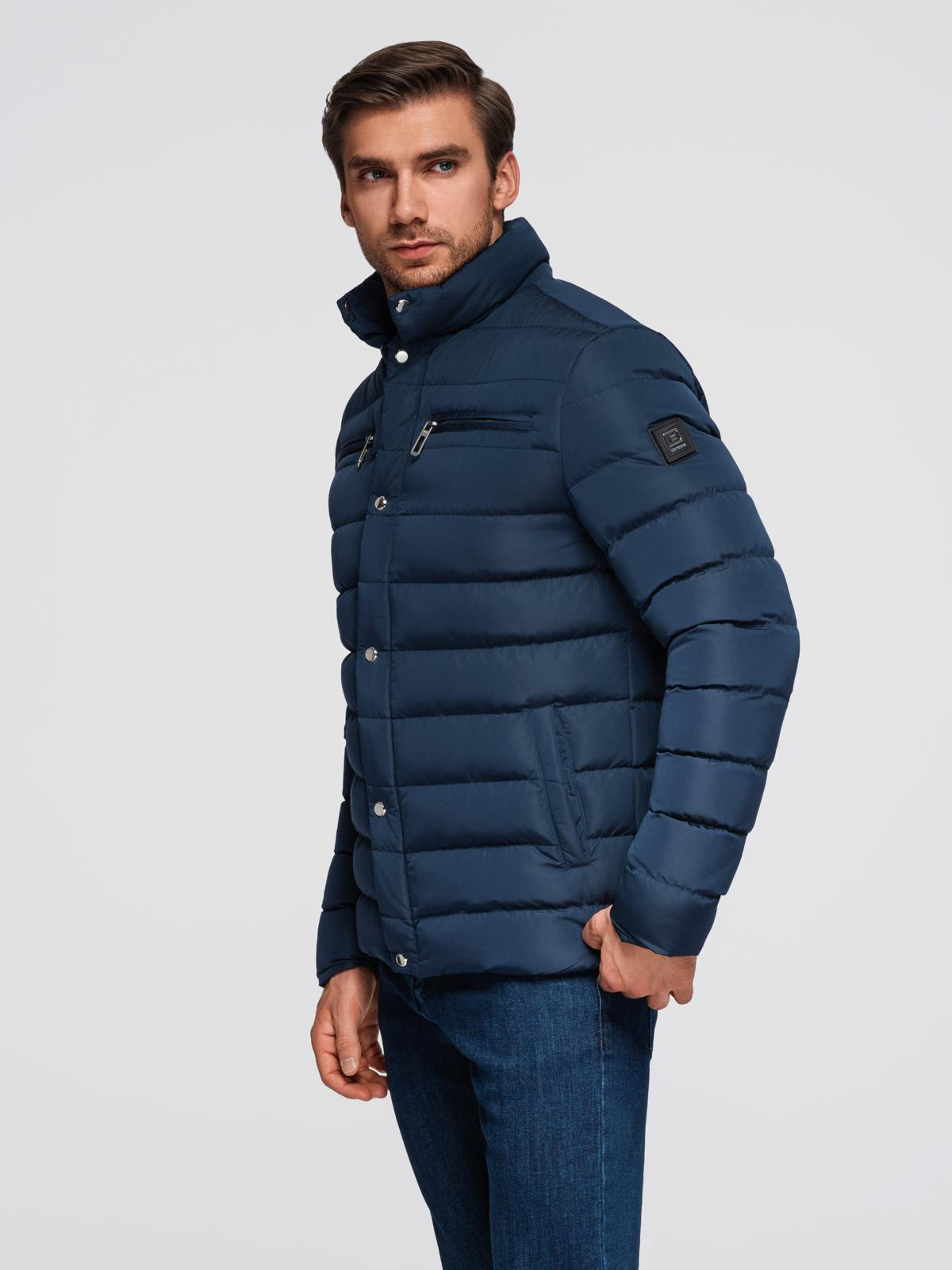 Ombre Clothing meeste tepitud jope püstkrae ja rinnataskutega - Image 14