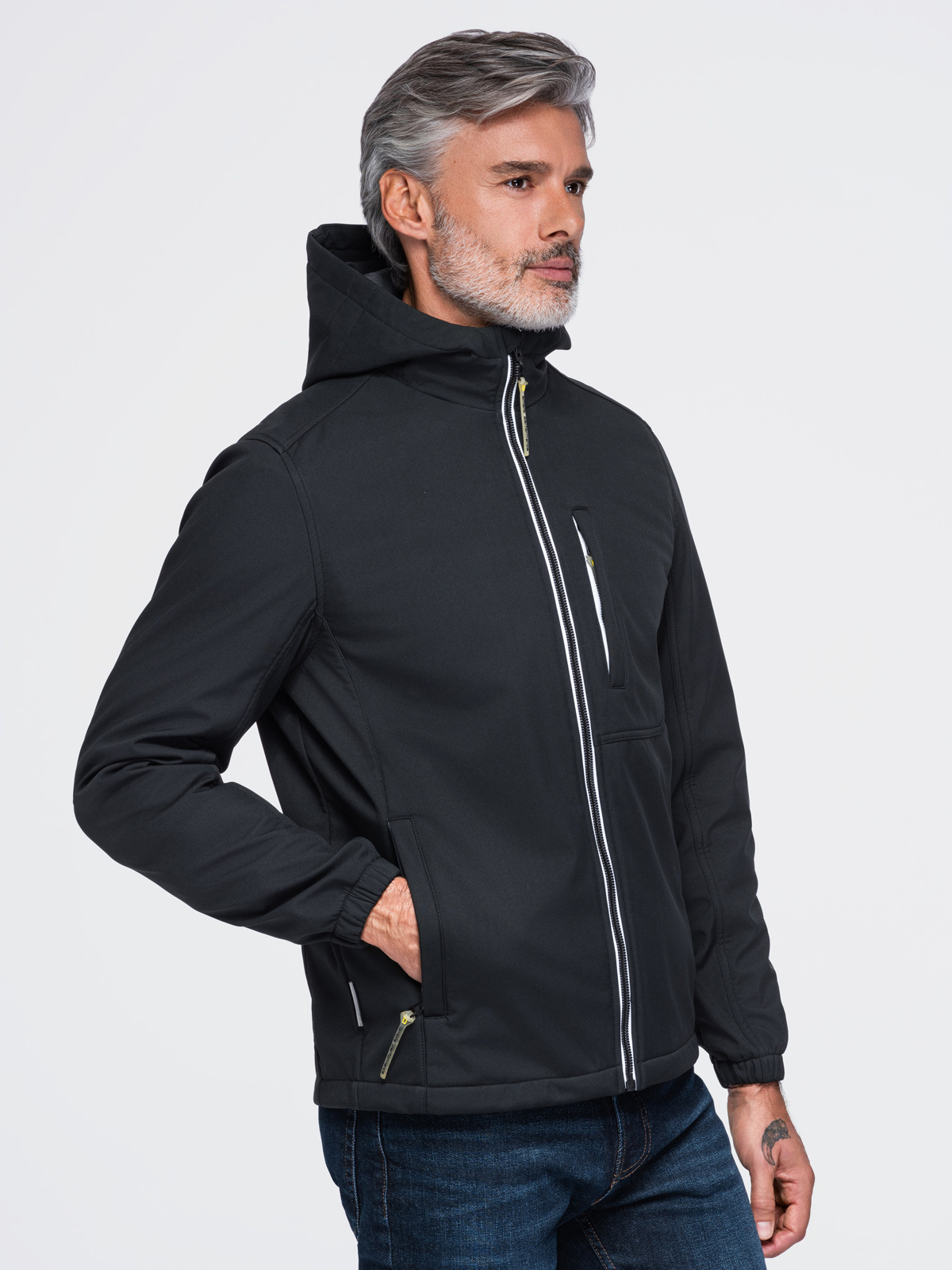 Meeste softshell-jakk Ombre kapuutsiga - Image 1