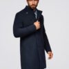 Ombre Clothing meeste poolpikk mantel püstkrae ja nööpidega - Thumbnail Image 20