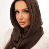 Kootud kapuuts-sall naistele - Thumbnail Image 24