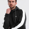 Ombre Clothing meeste lukuga pusa püstkrae ja triipudega - Thumbnail Image 29