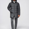 Ombre Clothing meeste kapuutsiga tepitud pikem jope - Thumbnail Image 14