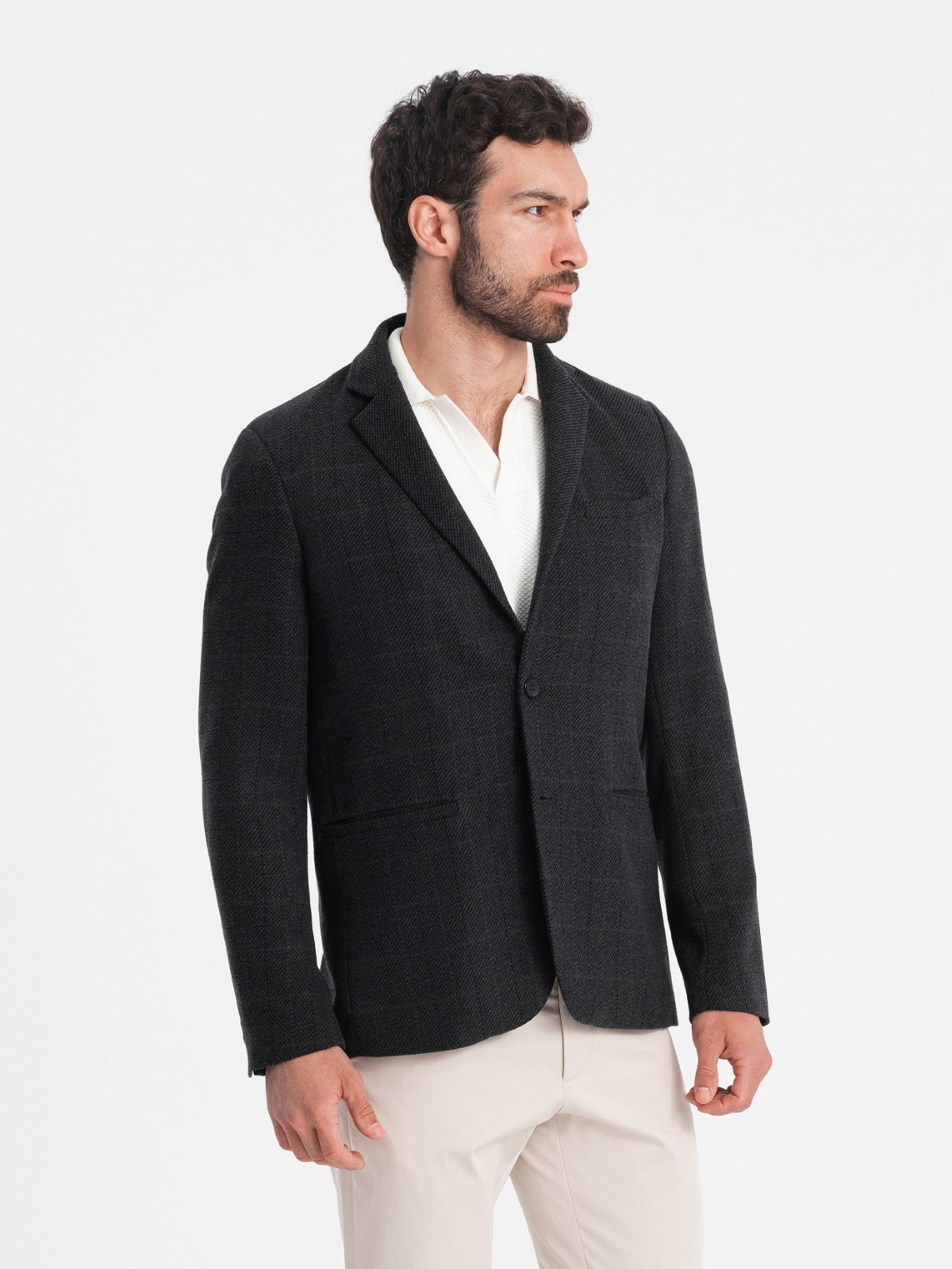 Meeste ruuduline pintsak Ombre Clothing - Image 19